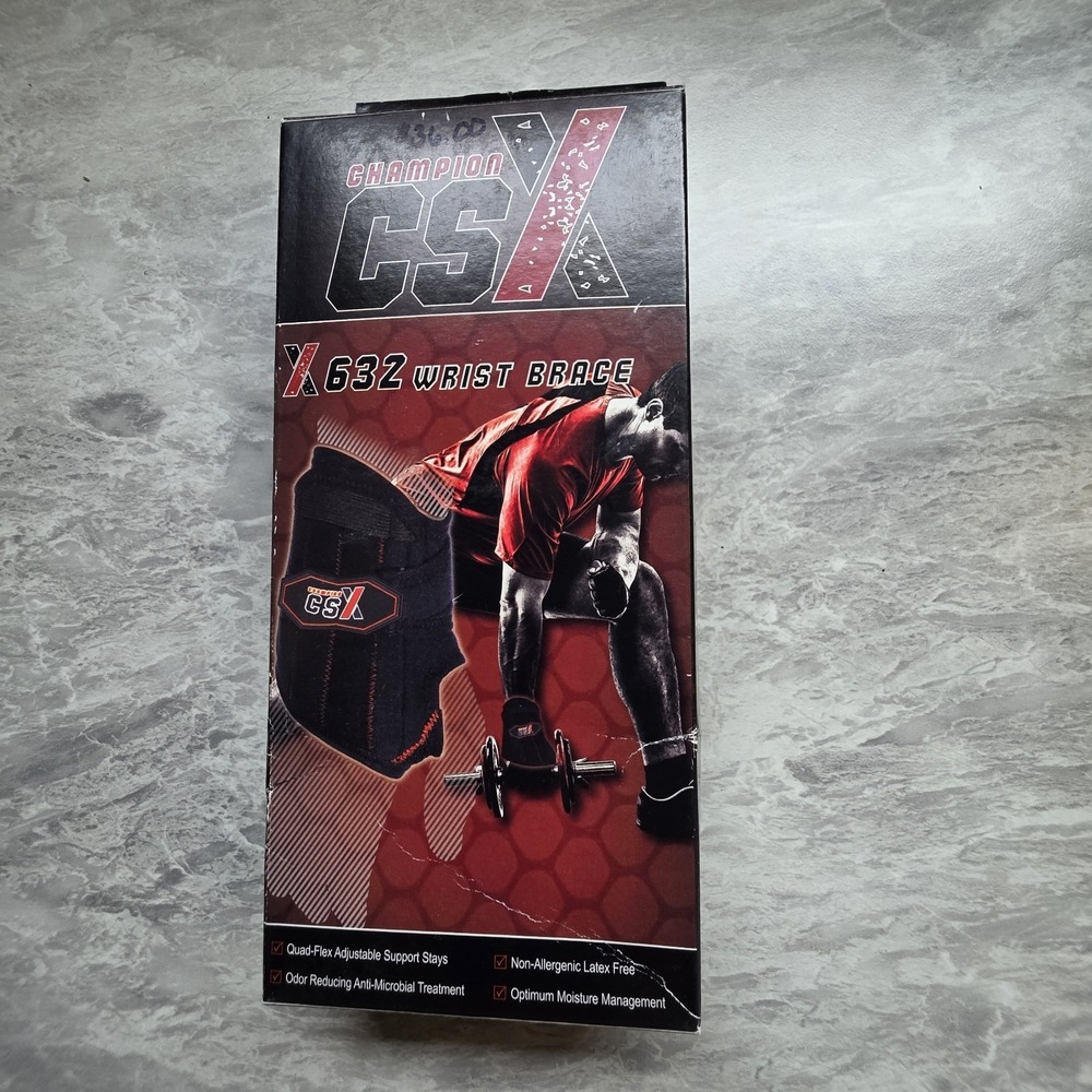 NIB Champion CSX X632 Wrist‎ Brace Left Hand Medium Wrist 6.25" - 7.25" Around